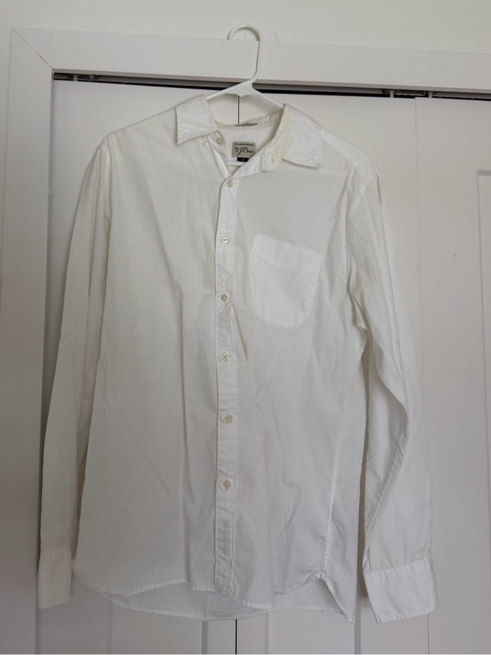 J Crew Classic White Men’s Button-Down Shirt